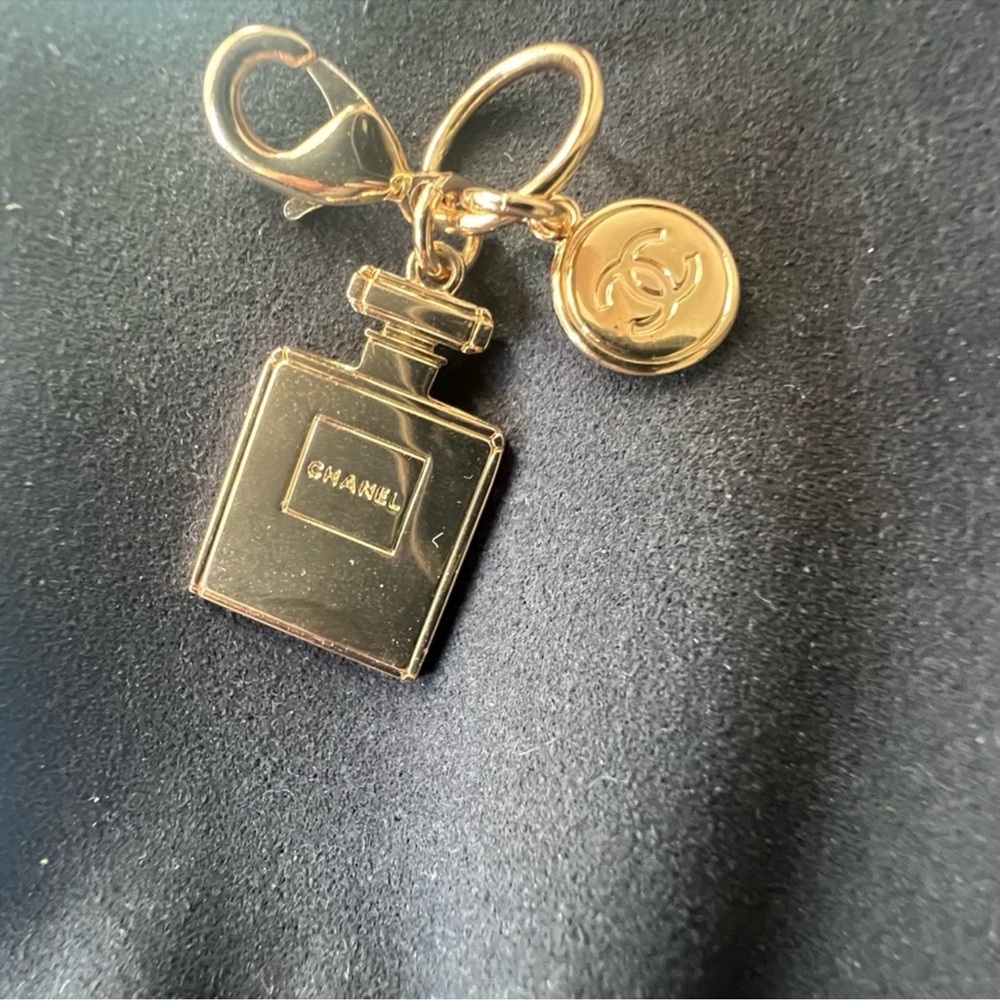 Chanel Gold Perfume Bottle Charm
